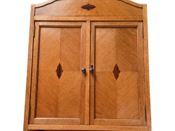 Art Deco Amsterdamse School Wall Cabinet by 't Woonhuys Amsterdam, 1920s